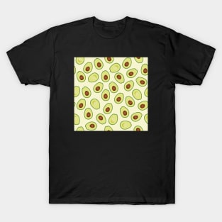 Avocado seamless pattern tee for aesthetic vintage retro vibe T-Shirt